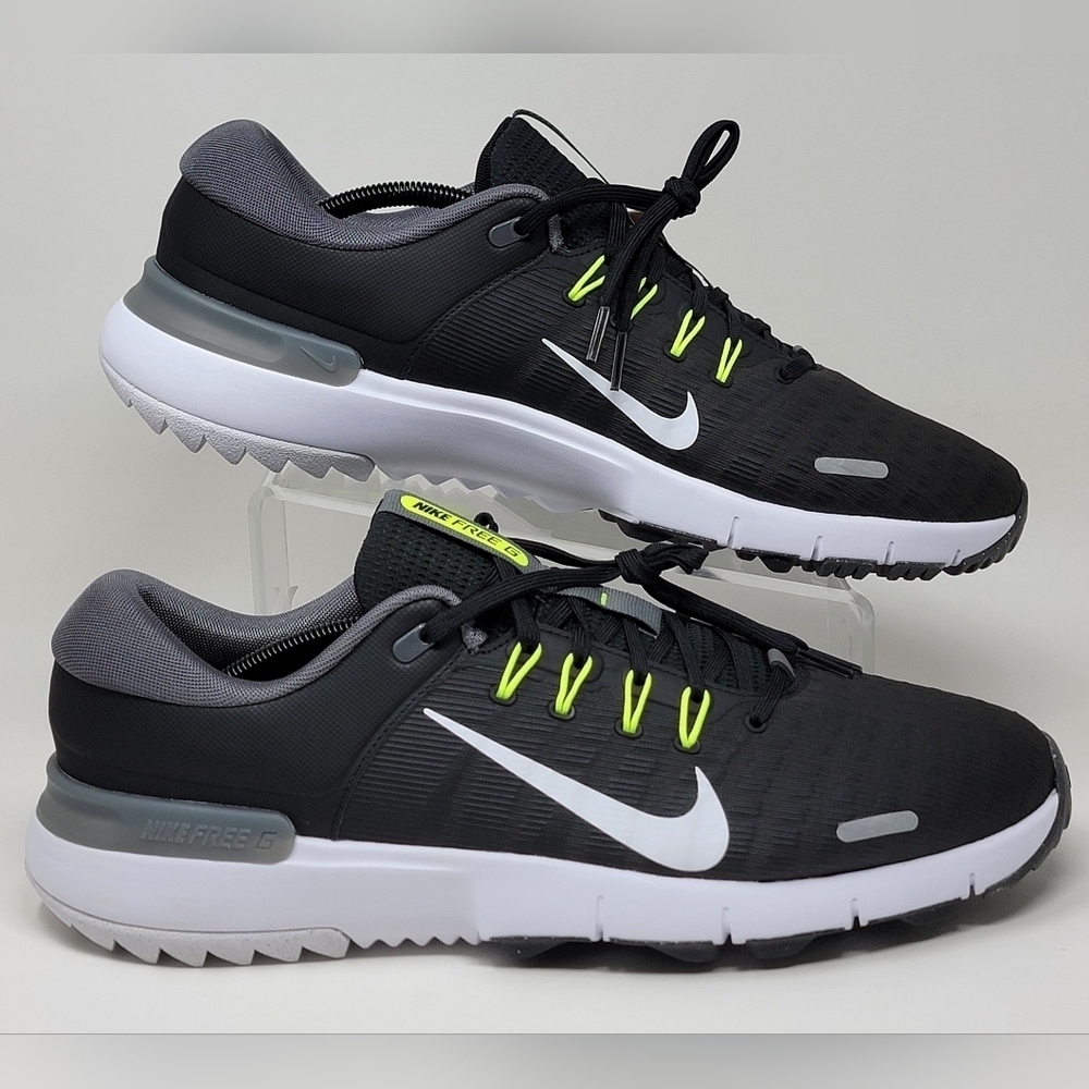 Nike Free Golf NN Golf Shoes Black Iron Grey White FN0332-001 Mens Size 10.5 New - Picture 2 of 11